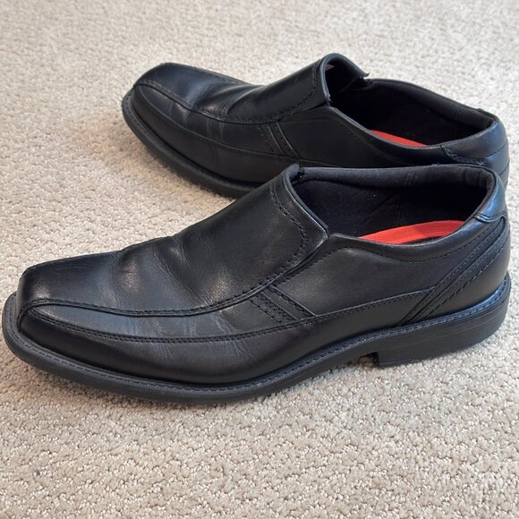 Rockport Shoes Leather Loafer Slip-On SL2 Style Leader 2 Black Size 11.5 #A13019 - Picture 9 of 13